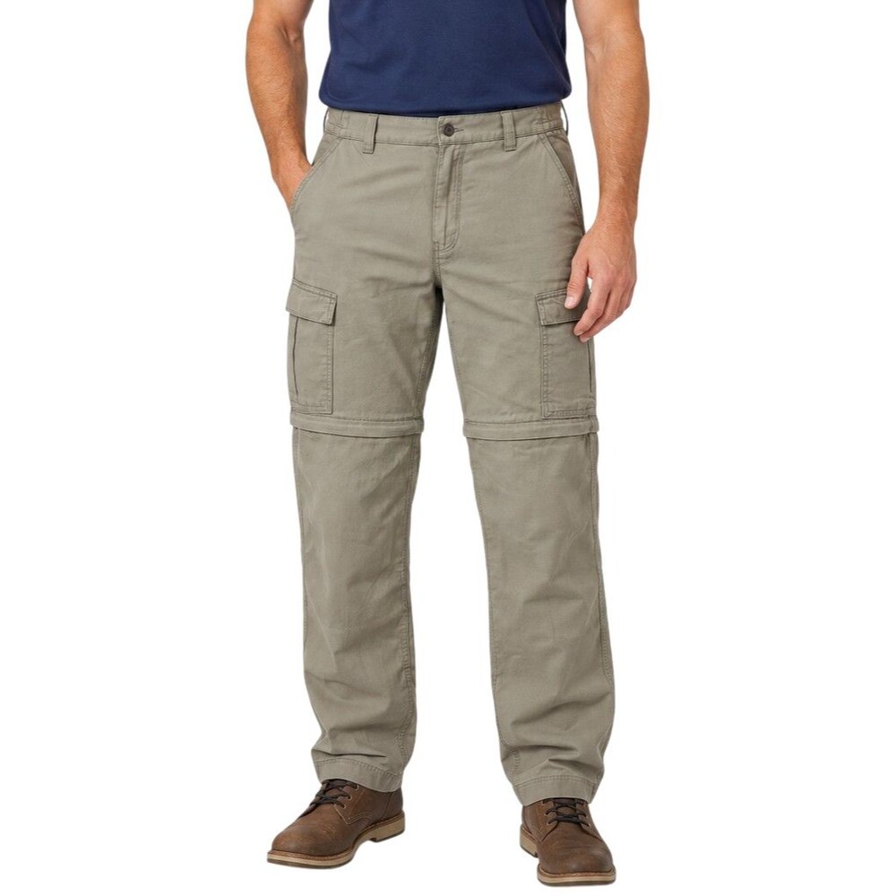 Red Head Canvas Convertible Pants Mens 32 x 32L Cargo Pockets Hiking Casual NEW